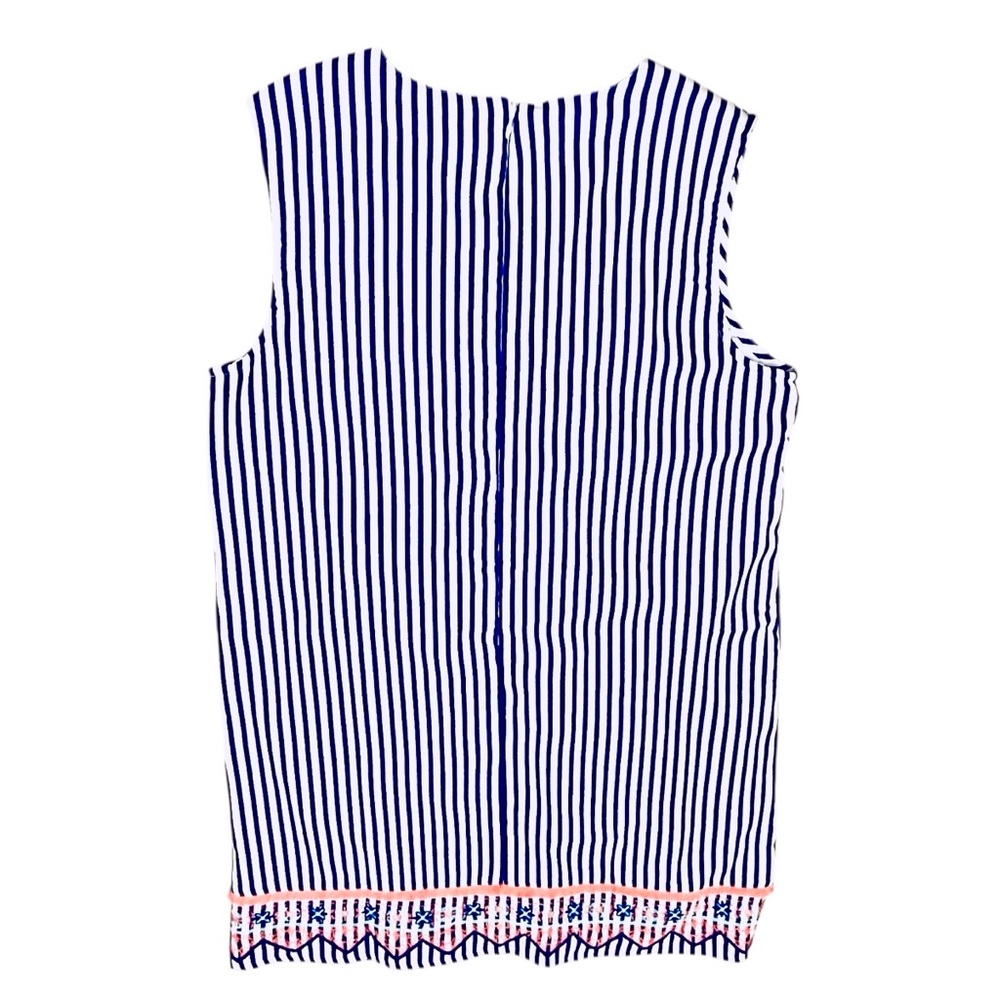 Cabana Life St. Barts Dress Sleeveless UPF 50+ Embroidery Fringe/Trim Tunic XL - Picture 9 of 16